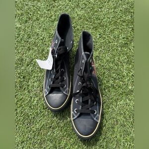 Tupac Black/Brown Shakur High Top Shoes Sz(12)